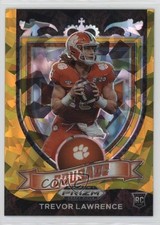 2021 Panini Prizm Draft Picks Crusade Gold Ice Prizm Trevor Lawrence #161 et0