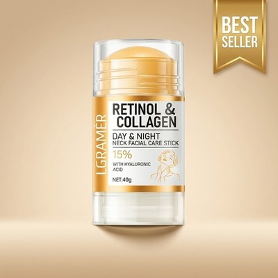  Retinol & Collagen Neck Cream Stick, Day & Night Firming Care 40g