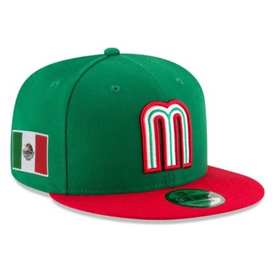 Brand New 9FIFTY Baseball Cap -MLB Mexico National Team Green/Red Snapback Hat
