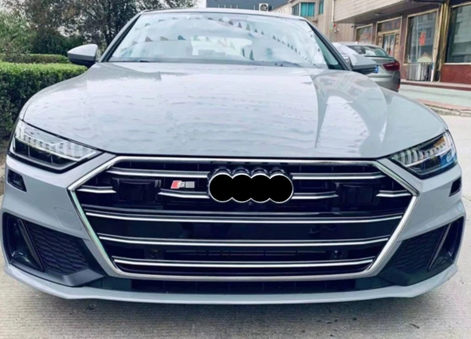 For Audi A7 S7 2019-2022Style Front Bumper  Silver Radiator Grille Grill+ACC - Image 3 of 3