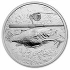 1 oz Silver Round - Gun & Rod (Bass)