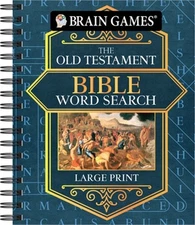 Brain Games - Bible Word Search: The Old Testament - Large Print (Spiral Bound,