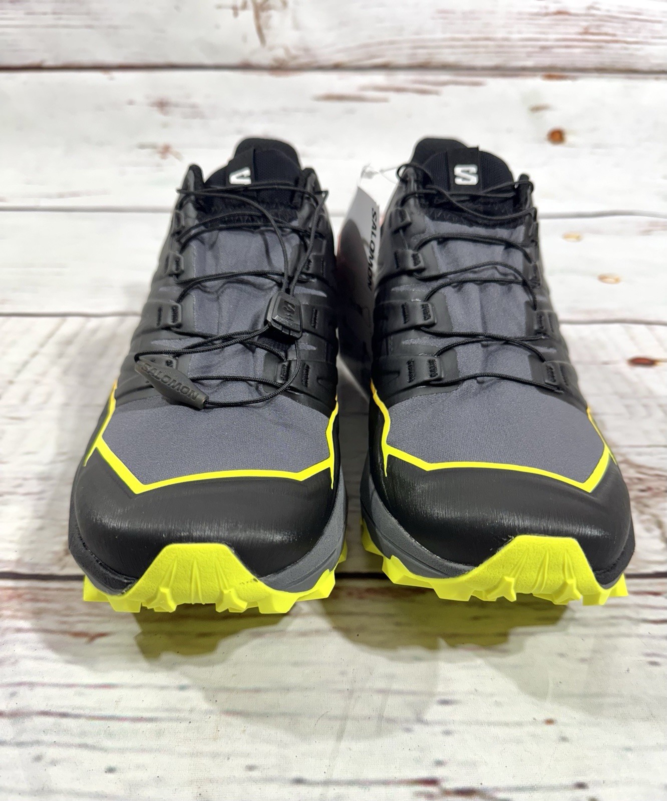 Scarpa Salomon uomo Thundercross trekking trail running nera tonalità silenziosa taglia 11 nuova