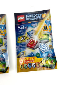 LEGO Nexo Knights 70372 Wave 1 Lot of 3 Sealed Bags 10 Pieces Each 2017 New