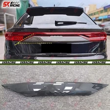 Dry Twill Carbon Rear Trunk Lid Gate Cover Trim Strip Fits Audi Q8 SQ8 RSQ8 19+