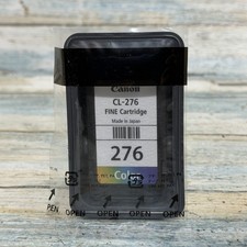 Genuine Canon CL-276 Color FINE Ink Cartridge 276 Tri-Color Sealed OEM
