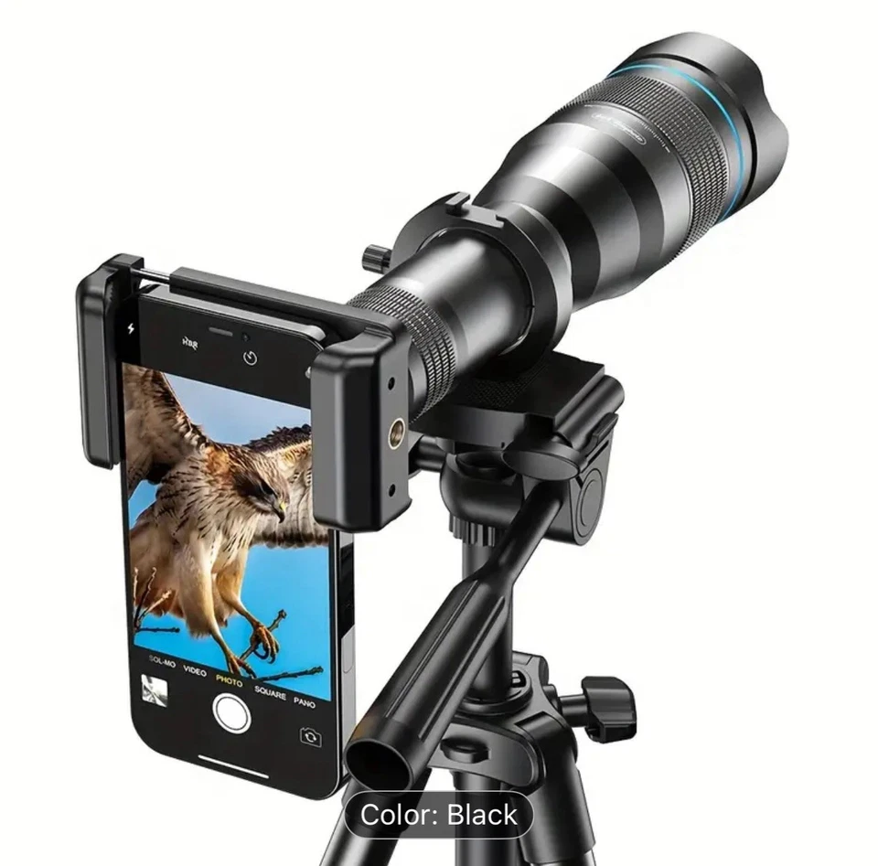 APEXEL High Power 60X Telephoto Lens for iPhone, with Shutter & Tripod -RRP £140 - Image 3 of 4