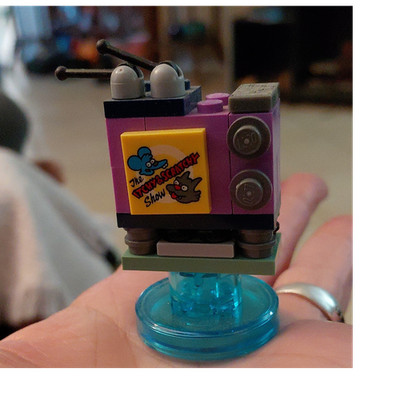 LEGO Dimensions Itchy Scratchy Character Figure Pack NFC Base