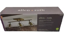 Allen & Roth 1020649 3-Light LED Decorative Track Light Soft Gold Finish {F4}