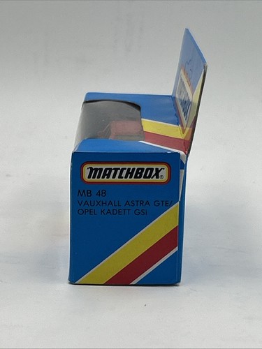 Matchbox MB 48 Vauxhall Astra GTE/ Opel Kadett GSi Sealed Unpunched Box Red 1-75 - Picture 7 of 8