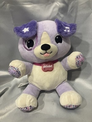 LeapFrog My Pal Violet Smarty Paws Interactive Plush Puppy Dog - tested&works!