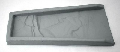 Lake Lite Rock Rain-Run Downspout Splash Block Rugged Plastic Gray Lan Garden