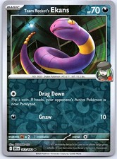 Team Rocket's Ekans 112/182 Common Destined Rivals Pokemon Reverse Holo NM
