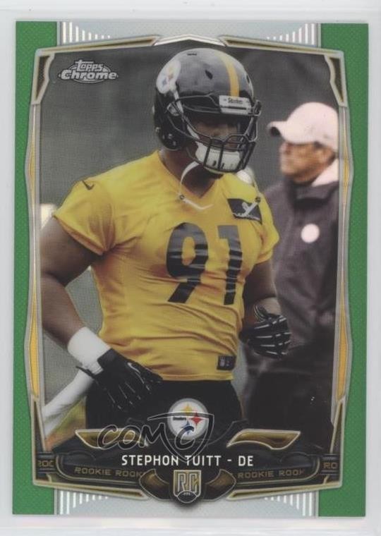 2014 Topps Chrome Green Refractor Stephon Tuitt #210 Rookie RC 1m8