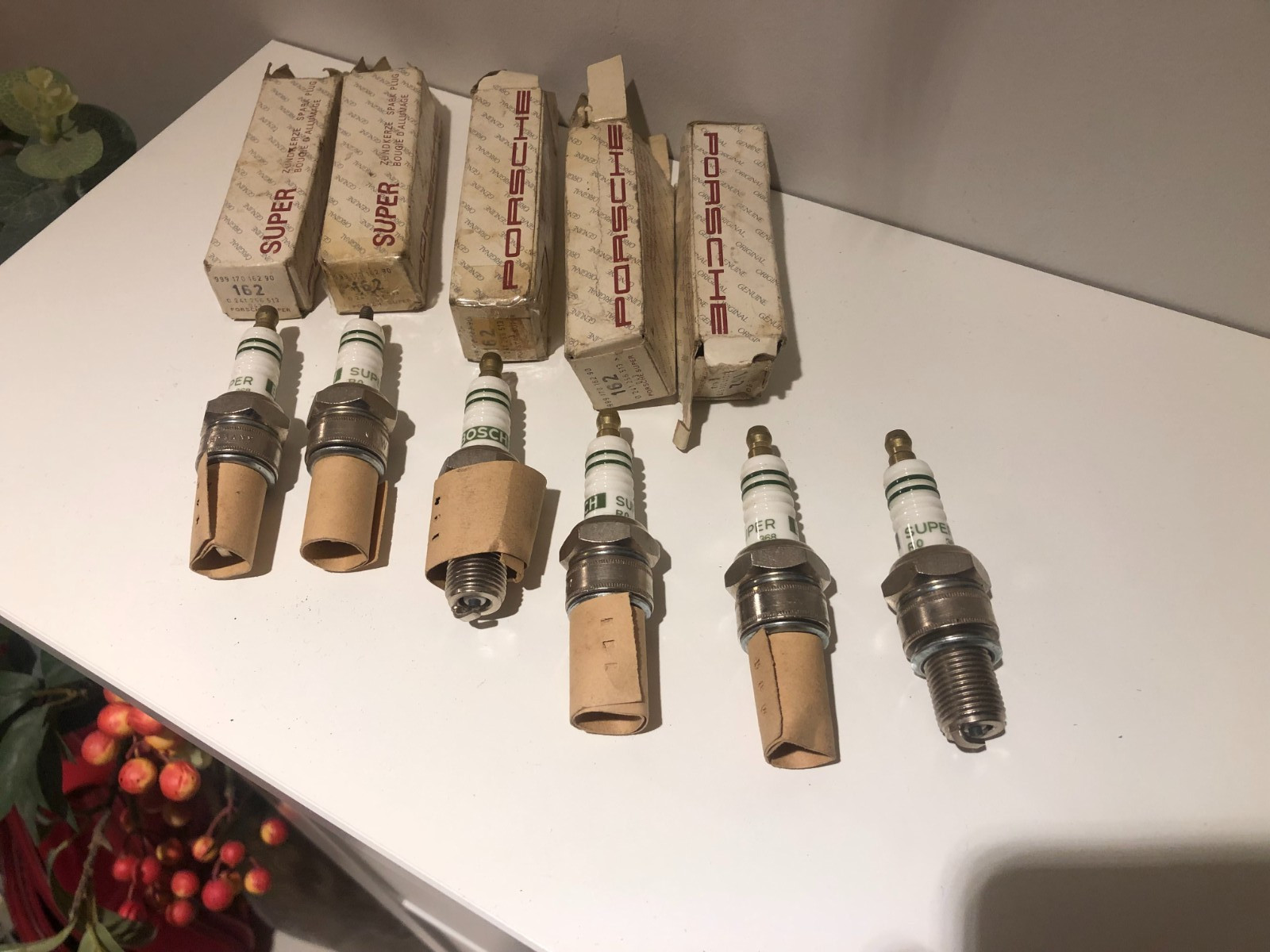 NEW Genuine Porsche 911 Spark Plug Set 3.0 SC, 2.7 Carrera, 2.3 E,Carrera RS,3.3