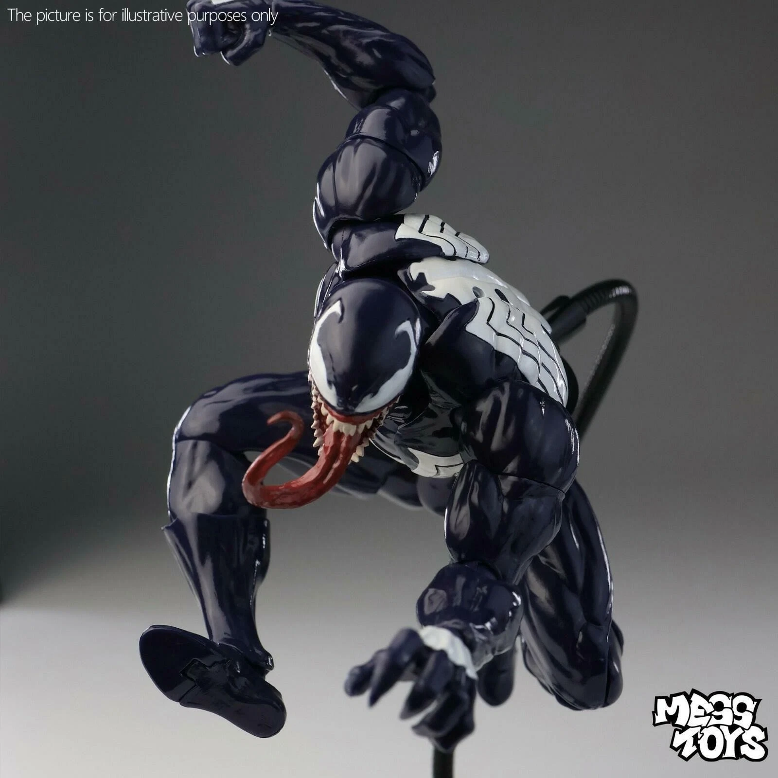 Mess Toys Venom Lethal Neighbor Spider-Man Symbiote 1/12 Action Figure Toy image 2