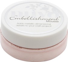 2 Pack - Nuvo Embellishment Mousse-Poppy Pink - NEM-834