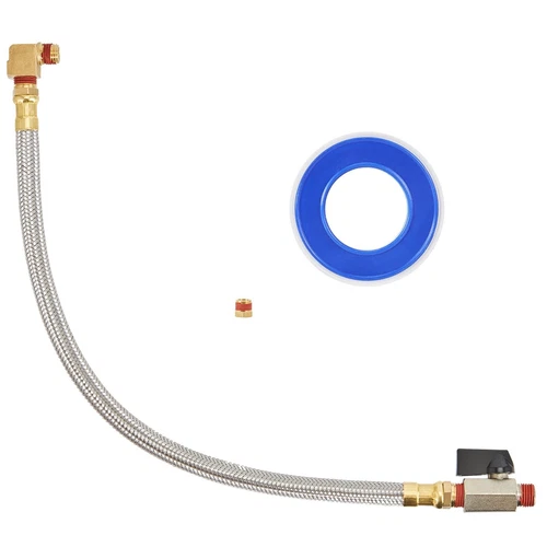 Tubo de 10 pulgadas, kit de montaje de drenaje de tanque extendido para compresor de aire manguera NPT de 1/4"" - Imagen 3 de 13