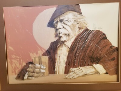 ALDO LUONGO ART LITHOGRAPH THE HAWK 23 x 33 | eBay