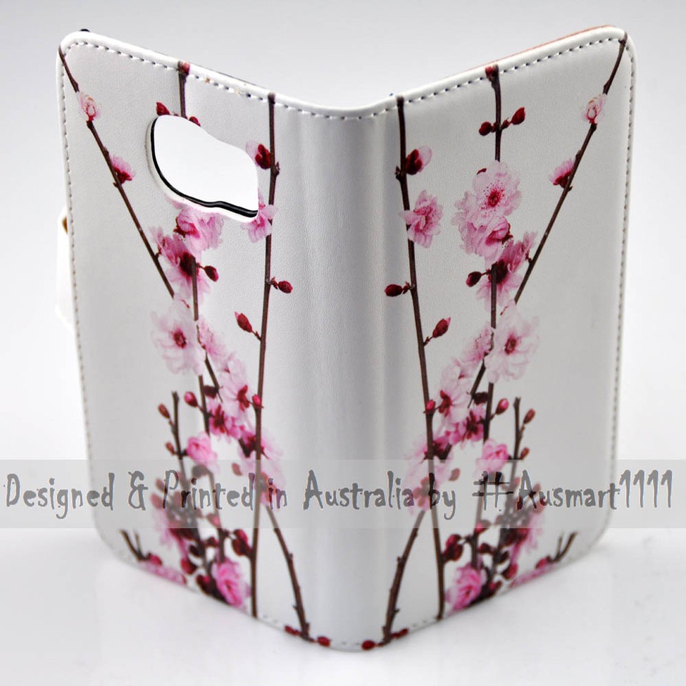 For Apple iPhone Series Case - Cherry Blossom Print Flip Wallet Phone Case Cover | eBay