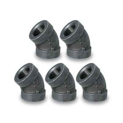 Malleable Iron FNPT Threaded Nipples Connector, Connects to 2 Inch Black (Pac...