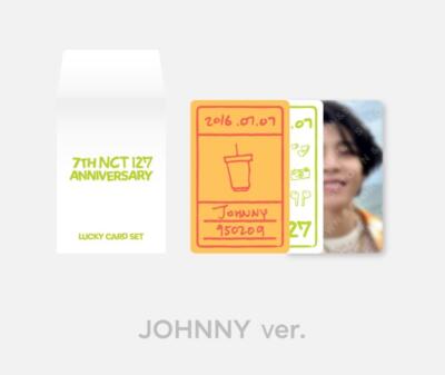 NCT 127 7th ANNIVERSARY OFFICIAL MD GOODS LUCKY CARD SET +