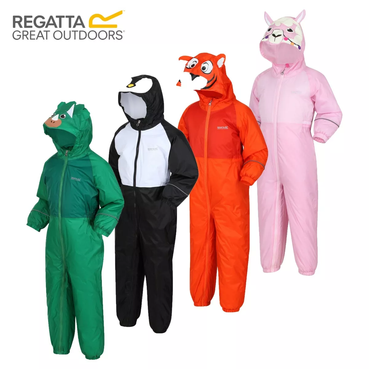 Regatta Mudplay Kids Boys Girls Padded Fleece Lined Waterproof
