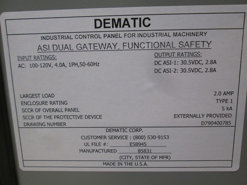 Dematic D7904-00785 ASI Dual Gateway Bihl Wiedemann BWU3544 AS-I, x2 PILS SLA3 - Picture 11 of 12