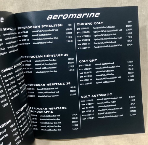 Lista de precios Breitling 2009 Alemania Euro Navitimer crono-matic emergencia Airwolf/ - Imagen 8 de 11