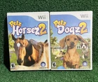 2 Nintendo Wii Games: Petz Horsez 2 + Petz Dogz 2 Complete 2007