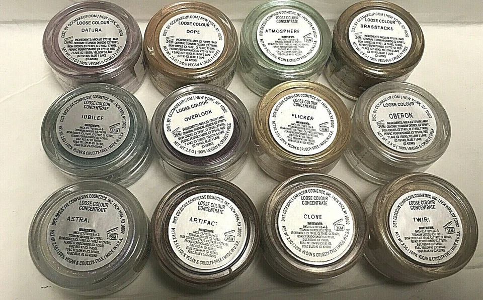 Lote de 2 pigmentos concentrados de cor solta cosméticos obsessivos compulsivos 2,5 g  - Imagem 2 de 3