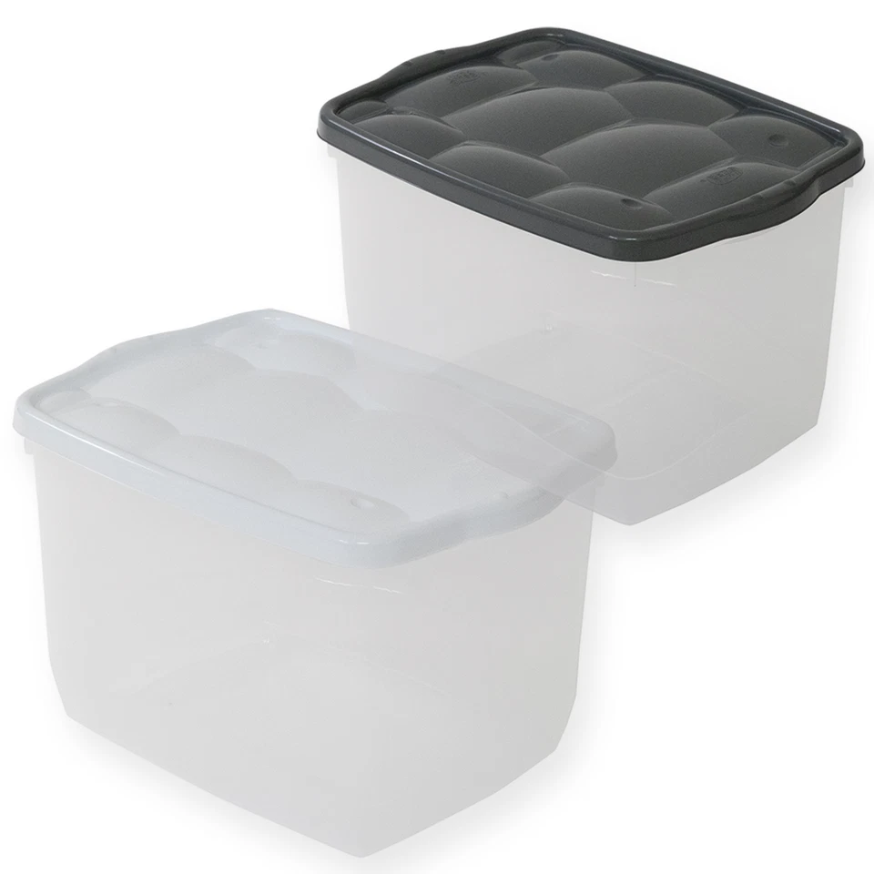 BELLI & FORTI Contenitori Plastica Scatole Portaoggetti 18 L Multiuso Grandi 40×30×25h cm Alto