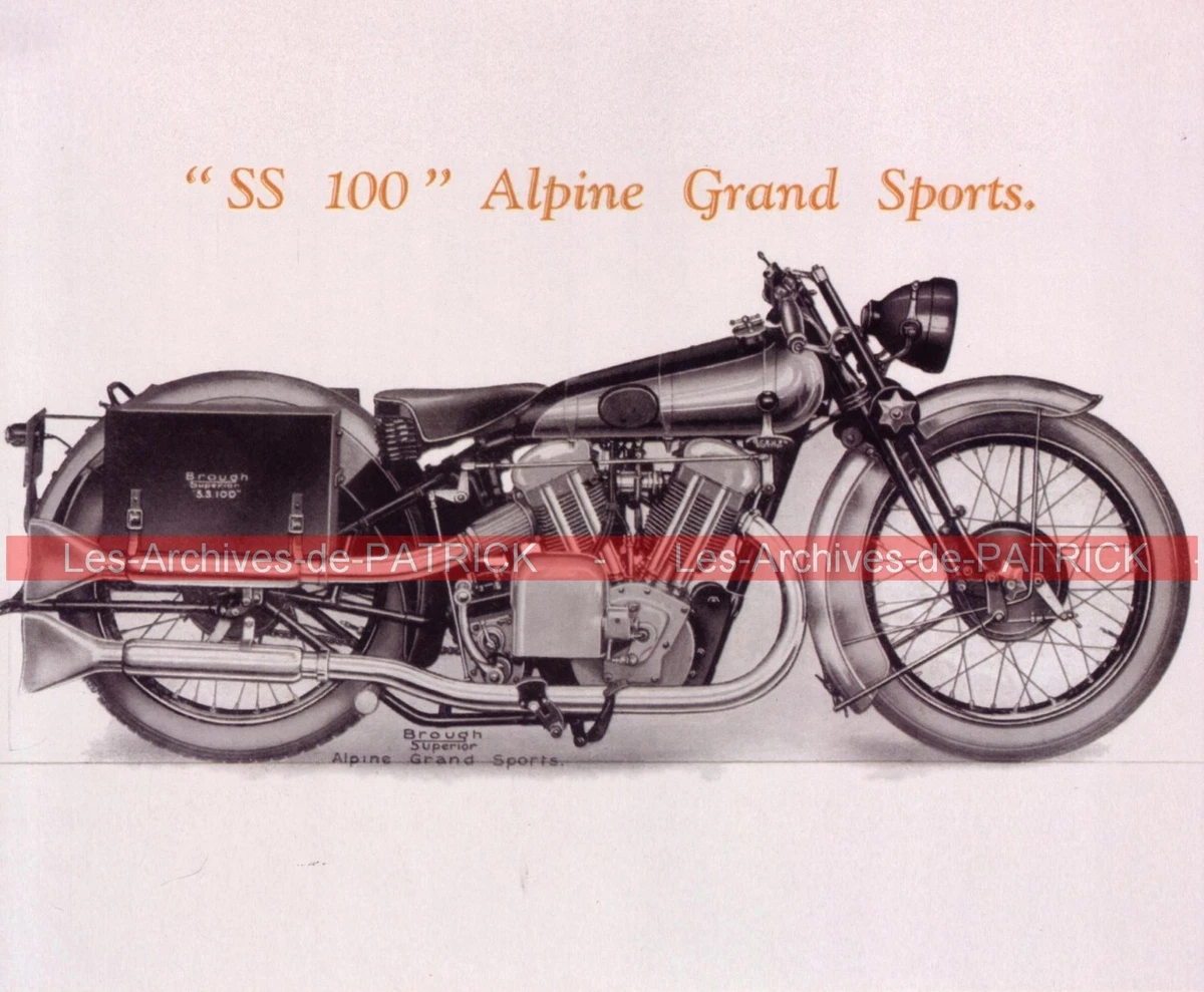 BROUGH SUPERIOR SS 100 moteur JAP 1000 1924 Fiche Moto 000009 eBay