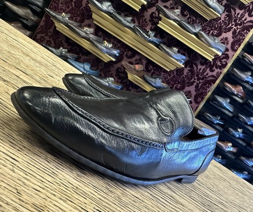 760 $ Herren schwarzes Leder Gucci geprägtes Pferd Bit Halbschuhe Gr. 8,5 US/7,5 G - Bild 5 von 13