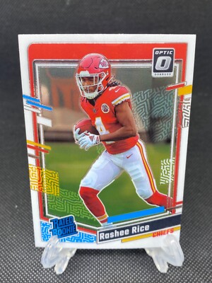 Rasheed Rice - 2023 Donruss Optic Rated Rookie No. 257 Kansas City ...
