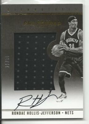 2016-17 Panini Preferred Rondae Hollis-Jefferson Silhouettes Auto #93 Mint 21/75
