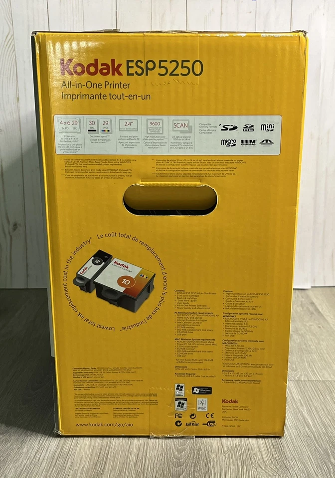 KODAK ESP 5250 Wireless All-In-One Inkjet Printer (8045312) - SEALED BRAND NEW!! - Image 2 of 4