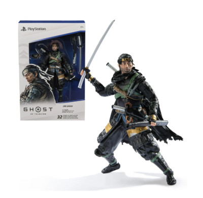 Ghost of Tsushima 6  Jin Sakai Samurai Action Figure and 2 Accessories New Toy