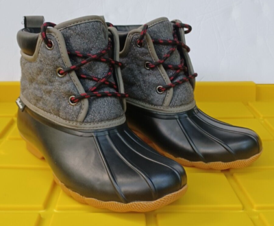 Skechers Women's Pond Lil-Puddles 44376 BKCC Black Gray Duck Boots