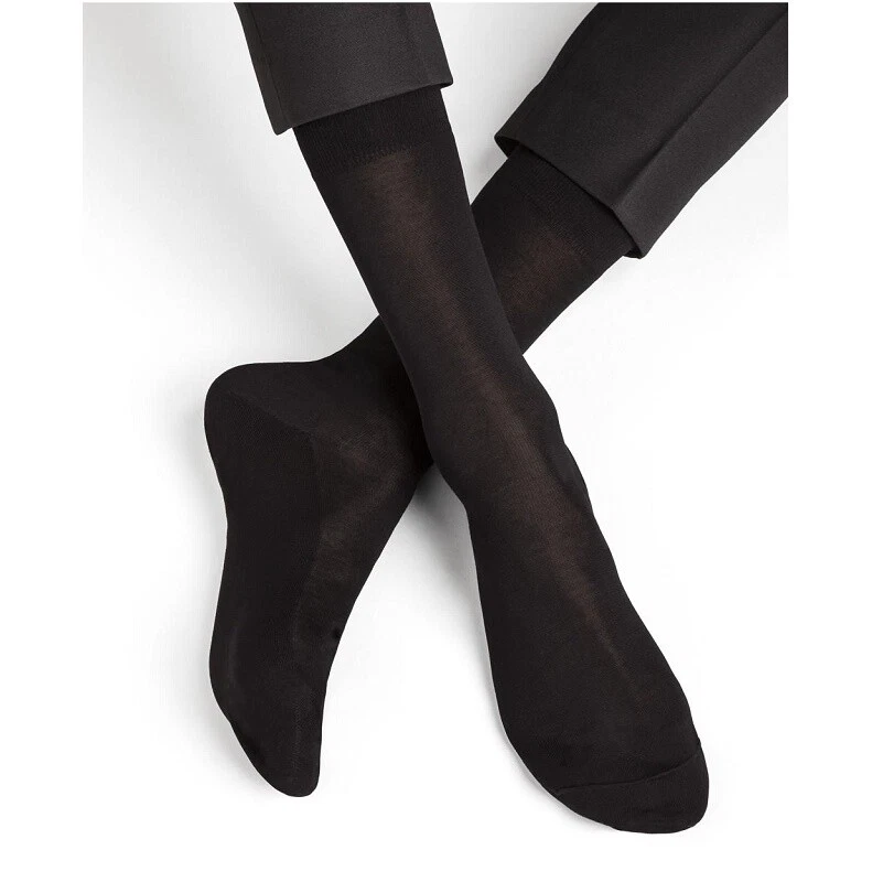 12 Paia Calzini Calze Uomo 100% Cotone Filo di Scozia Varie Misure e colori - Immagine 2 di 3