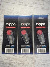 3 PACKS 100% GENUINE ZIPPO LIGHTER 18 FLINTS GENUINE ORIGINAL