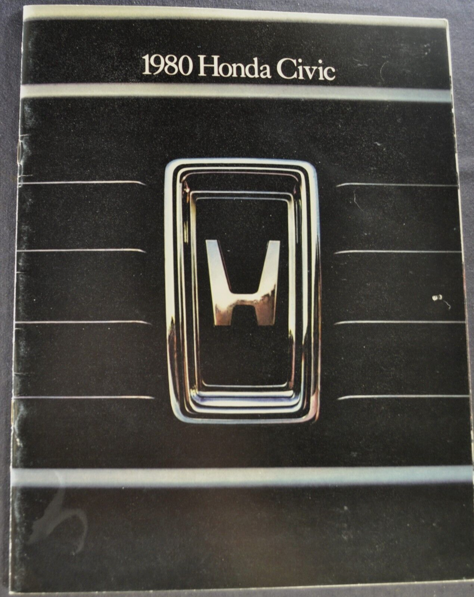 1980 Honda Civic Brochure Sedan GL Wagon DX Hatchback Nice