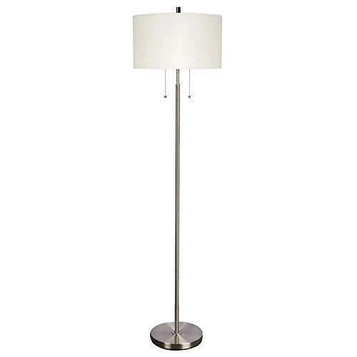 White contemporary floor lamp deals