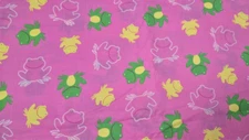 Camo Frogs Fabric Pink Green Cotton? Fabric Oakhurst Textiles 44x216" / 6 Yards