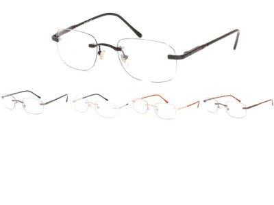 Lunettes De Lecture Bifocales Unisexes - Verres Presbyte - Monture Noir/argent/doré - Style Rectangle