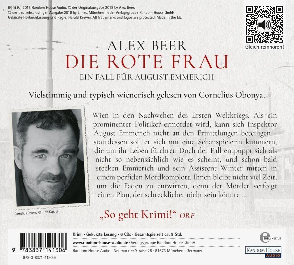 Thumbnail - Die Rote Frau | Alex Beer | 2018 | Deutsch