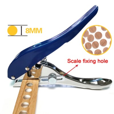 6/8/10mm Edge Banding Punching Pliers Hole Round Punch Pliers Paper Cutter Tool