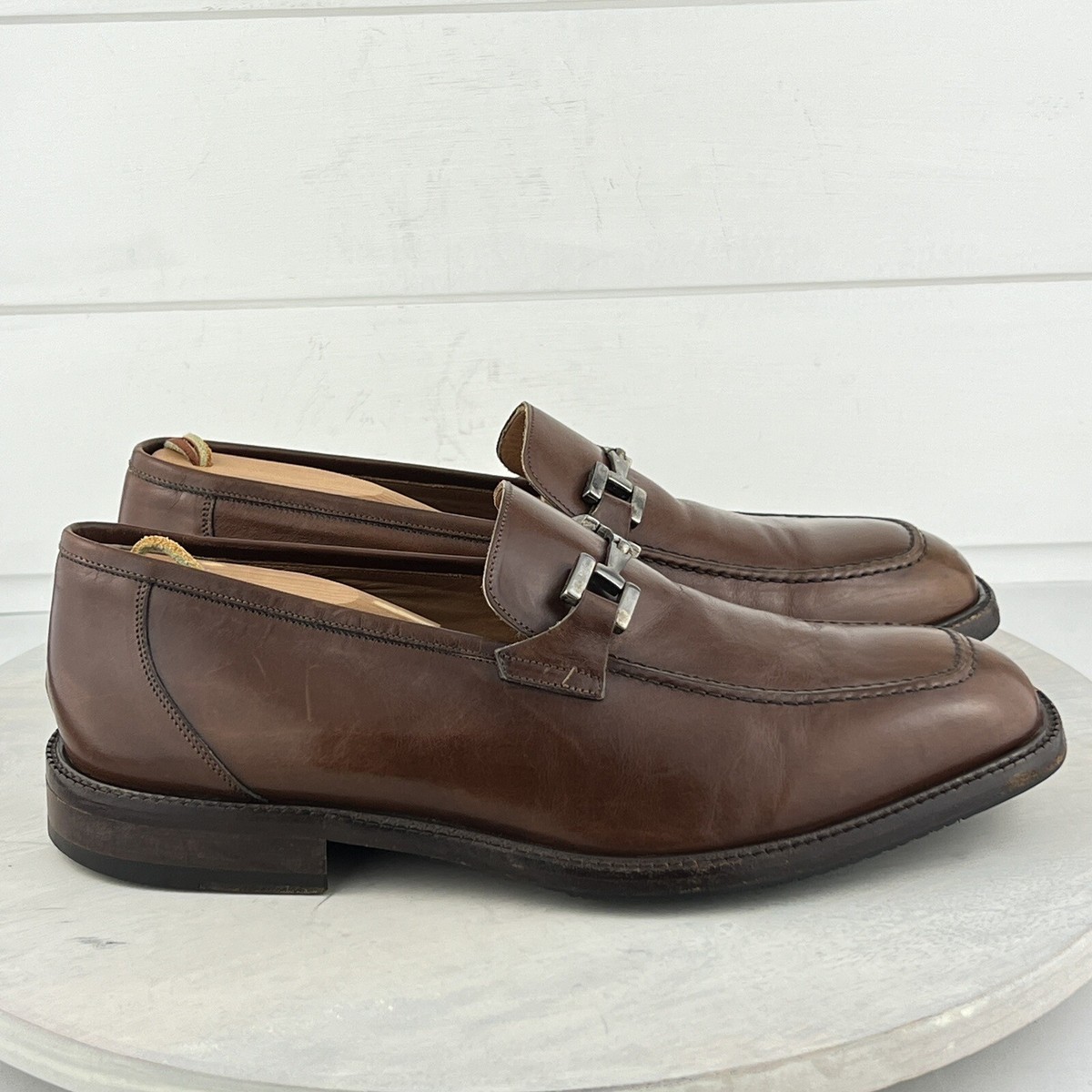 Floresheim Imperial Moc Toe Bit Brown Loafer Men Shoes Size 10 EEE Made In Italy Floresheim Imperial Moc Toe Bit Brown Loafer Men Shoes Size  main image 2