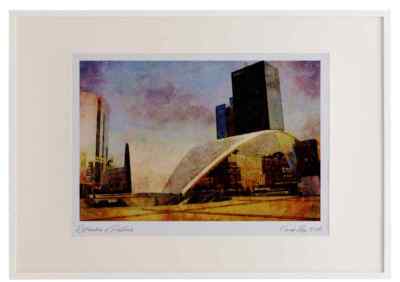 804021 Place De La Concorde, Paris, Frankreich Aquarell Bilderrahmen