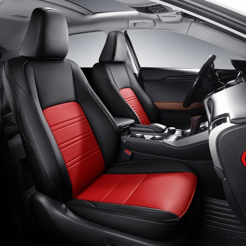 JUEGO COMPLETO DE FUNDAS DE ASIENTO DE COCHE PERSONALIZADAS DE CUERO PARA MOTOPTES LEXUS RX350L 2012-2024 Foto 2 de 4